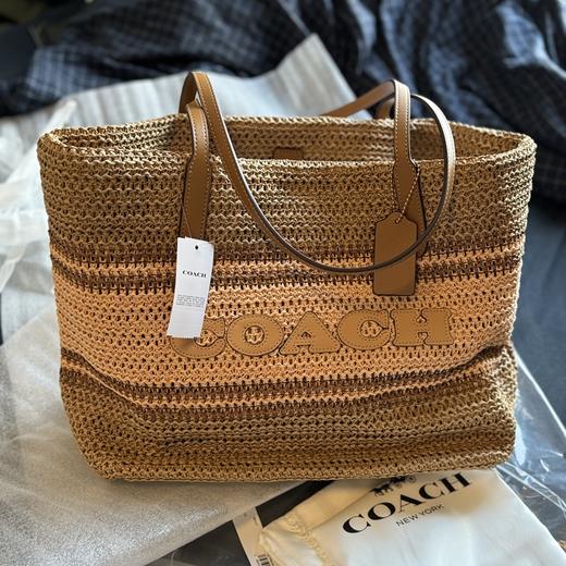 Coa&ch拉菲草编托特包 商品图12
