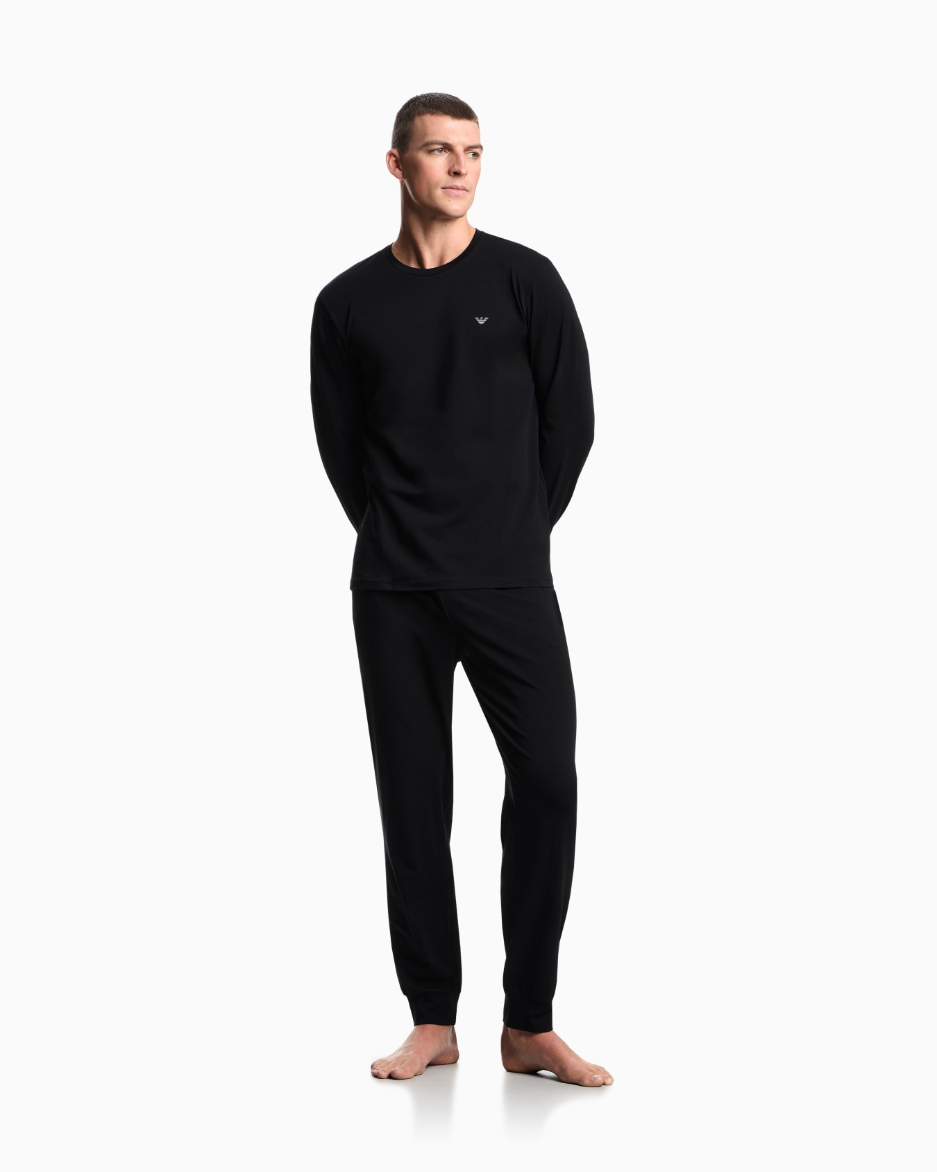 E@ 小鹰 科技面料 加绒保暖打底套装  PJ036