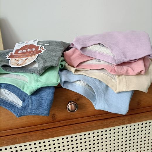 儿童绵羊毛蚕丝蛋白保暖套装 商品图12