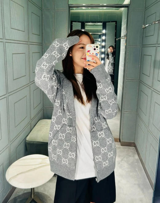 古驰 25早秋新款连帽毛织开衫（TM） 商品图3