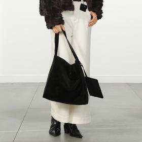 极简麂皮单肩包-纪念日百货门店同款167043660