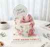 微加高蝴蝶结结婚订婚裱花蛋糕-低糖处理无添加 商品缩略图2
