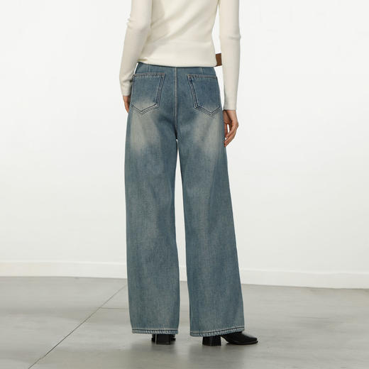 极简复合绒弯刀阔腿裤-纪念日百货门店同款167448878 商品图2