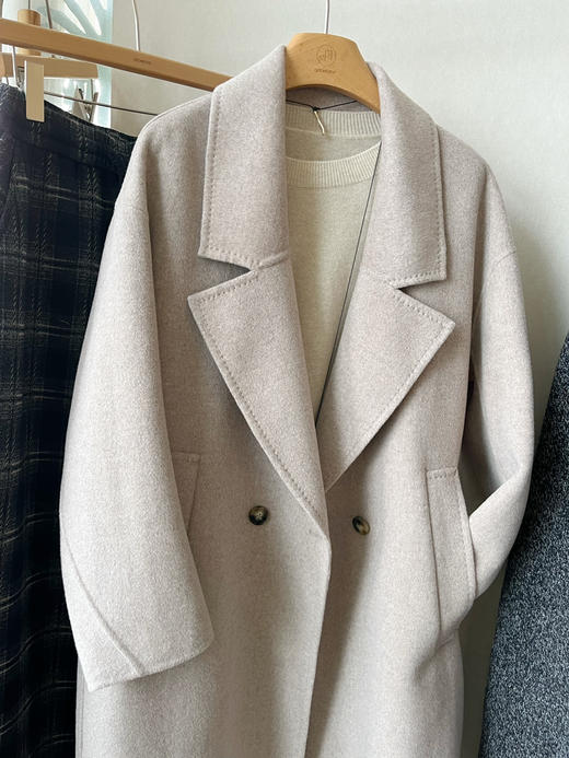 【自由定义】噢蜜ooomeooo翻领羊绒手工大衣可做羊毛🦙 商品图11