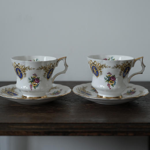 英国Royal Windsor骨瓷鎏金咖啡杯碟 商品图0