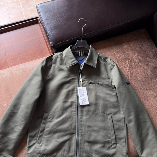 D110237宽松翻领夹克秋季纯色简约男士休闲通勤挺阔上衣外套 商品图3