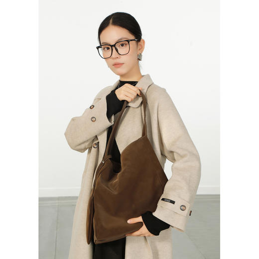 极简麂皮单肩包-纪念日百货门店同款167043660 商品图2