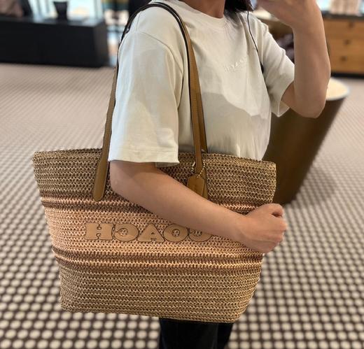 Coa&ch拉菲草编托特包 商品图7