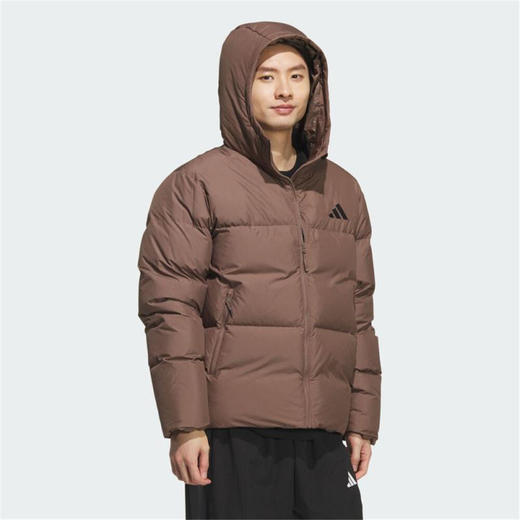 adidas阿迪达斯男子户外运动训练保暖连帽羽绒服外套KC5945 商品图3