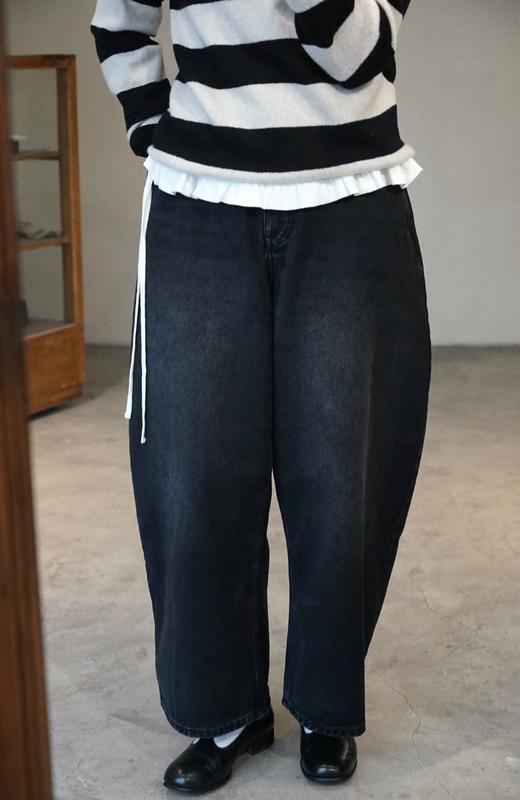 Studio Nicholson 丹宁阔腿裤休闲裤(CHALCO SNW - 1417) 商品图3