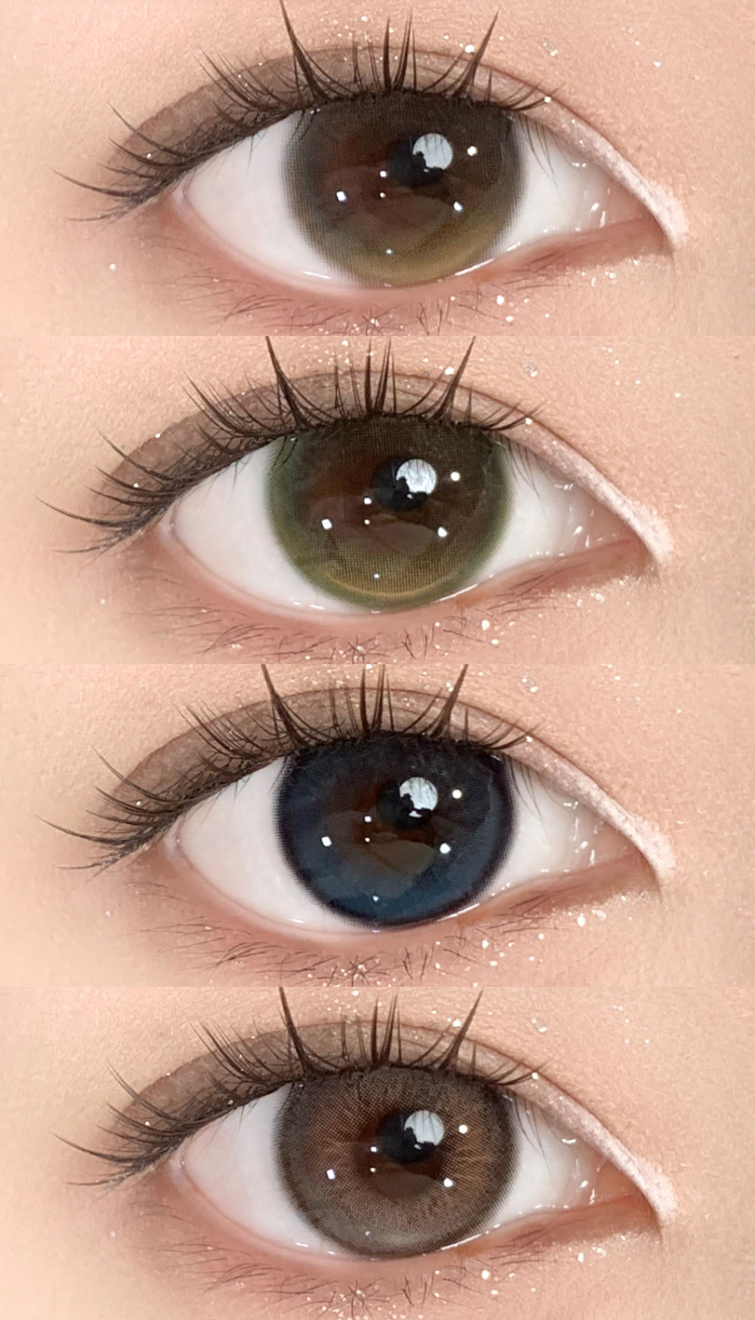 kira半年抛 雨后清澈 绿/月光浴 棕灰/章鱼团子 蓝/曼谷色 灰褐 14.2-14.5mm