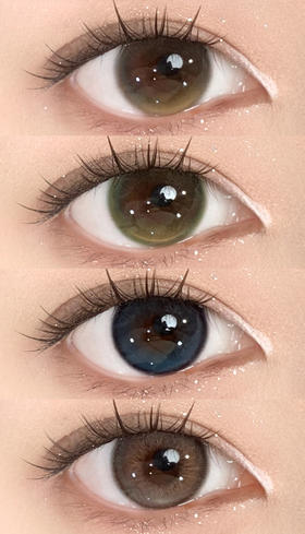 kira半年抛 雨后清澈 绿/月光浴 棕灰/章鱼团子 蓝/曼谷色 灰褐 14.2-14.5mm