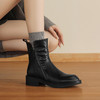 【预售5天】高品质时尚秋冬圆头粗跟中跟侧拉链短筒百搭时装靴LD&7530 商品缩略图4