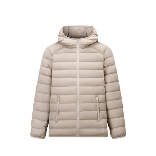 安踏羽绒服女轻薄保暖防风防泼水连帽上衣162547901-1 商品图0