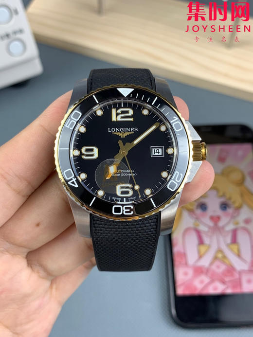 AF浪琴康卡斯41系列 康卡斯41mm 间金黑 黑金康卡斯 男士腕表 潜入时光深海 探寻康卡斯潜水系列 商品图3