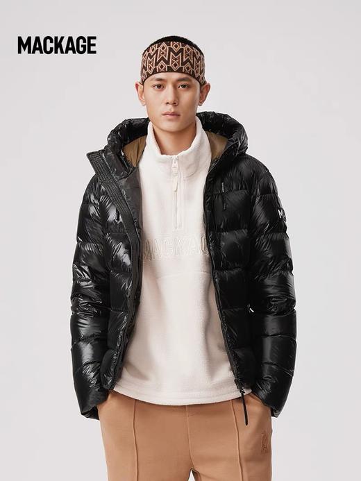 D110236哑光材质面料后背衬衫式弧形设计情侣款羽绒服 商品图14