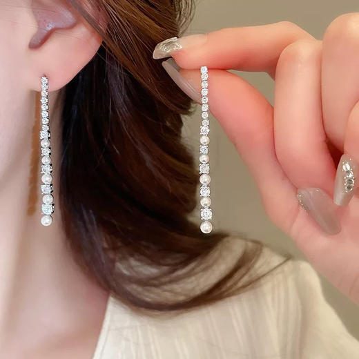 轻奢高级气质长款耳坠银针耳环-纪念日百货门店同款167443508 商品图0
