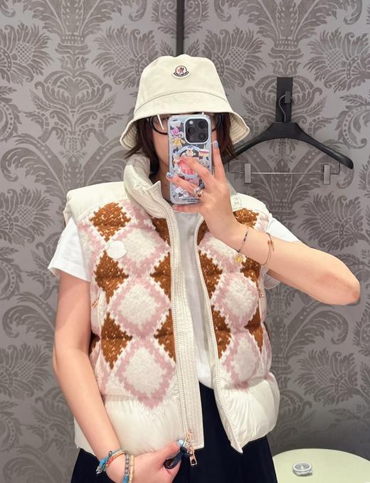 女款菱格提花羽绒马甲ba018 商品图2