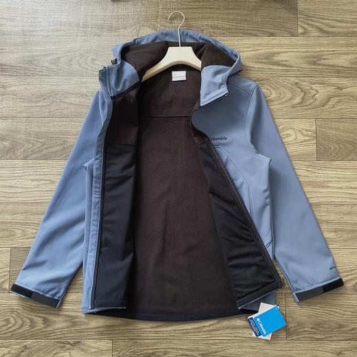 哥伦比亚软壳加绒冲锋衣防水防风休闲连帽内里加绒加厚款 商品图4