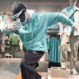 安踏情侣连帽卫衣男士潮流印花松弛感宽松上衣172538702-3