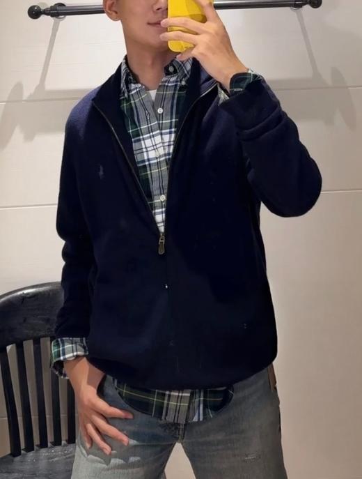 男款羊毛混纺针织开衫毛衣la 商品图3