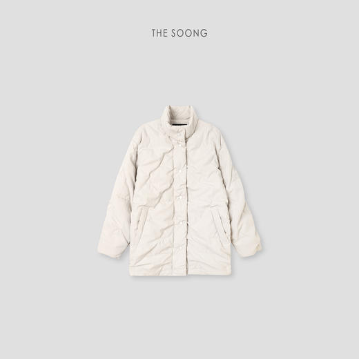 THESOONG"立体廓形"轻暖三合一珩绣防泼水廓形棉服外套HLWT7550 商品图7