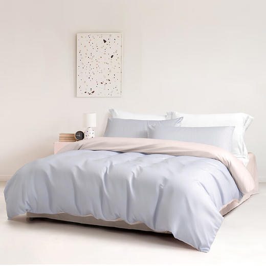 水星家纺 磨毛纯色AB版四件套 床单款 200cm×230cm/套 商品图1