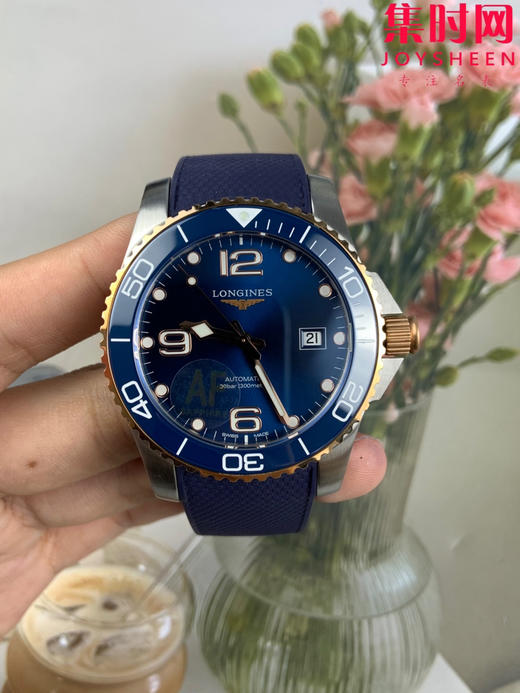 AF浪琴康卡斯43系列 康卡斯43mm 间金蓝 蓝金康卡斯 男士腕表 潜入时光深海 探寻康卡斯潜水系列 商品图0