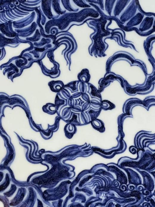 青花绘瑞狮戏绣球纹大盘，顺丰包邮 商品图14