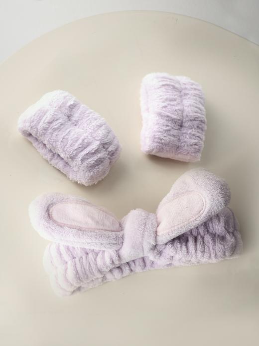 鹿鹿推荐·洗脸专用可爱兔子速发带&手腕带防湿袖两件套【兑换成功积分不予退回，请知悉 】 商品图1