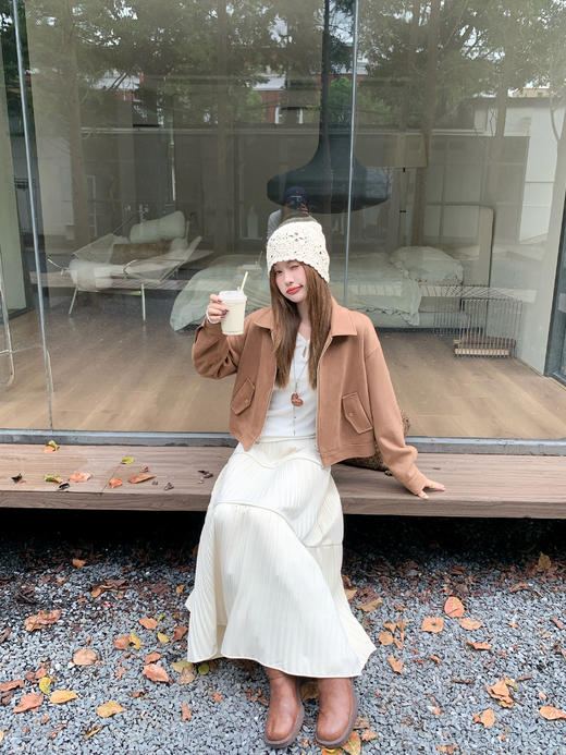 【269元任选2件】现货！成本巨贵，拍下包赚！复古短款麂皮绒外套 商品图9