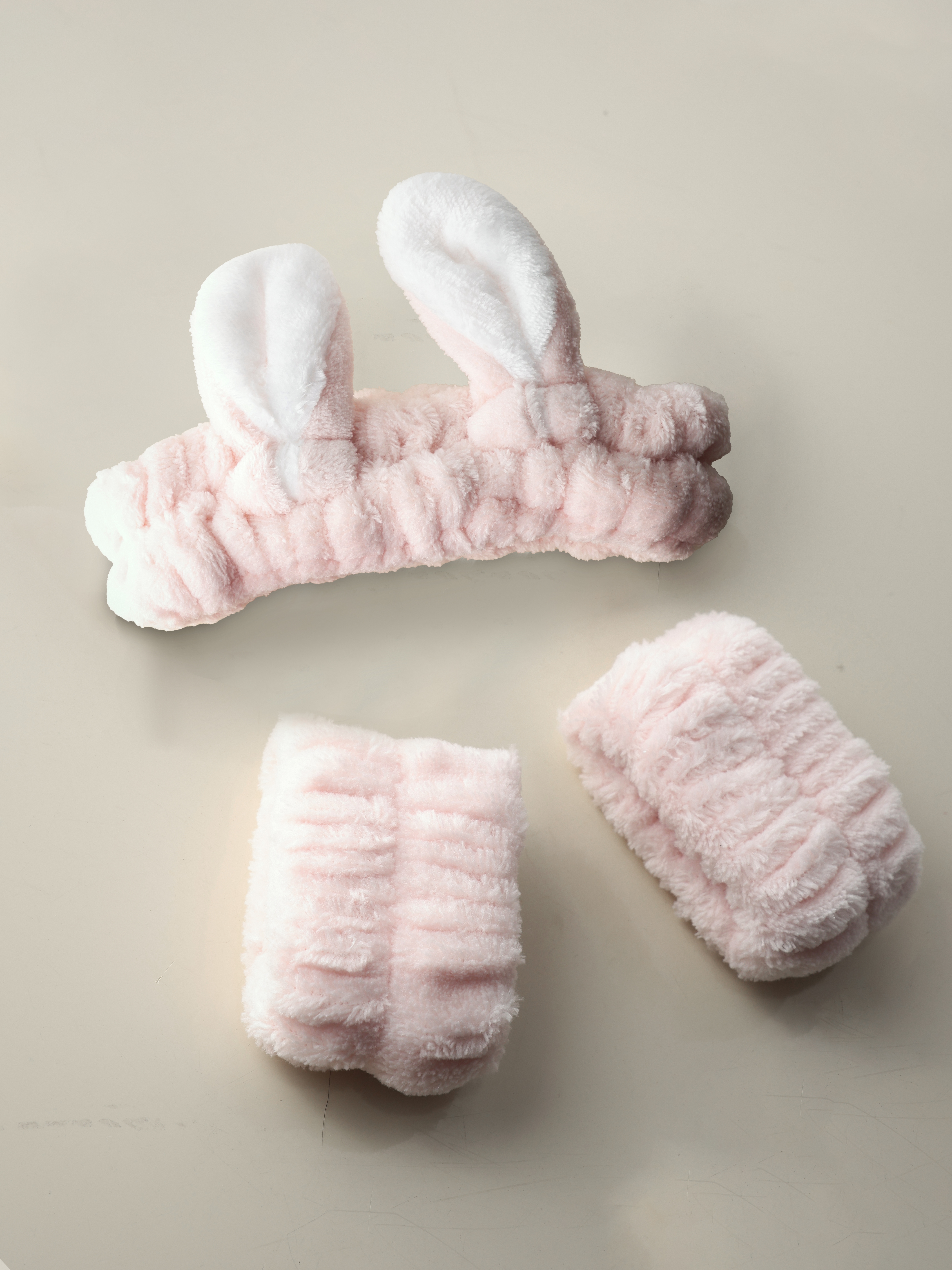 鹿鹿推荐·洗脸专用可爱兔子速发带&手腕带防湿袖两件套【兑换成功积分不予退回，请知悉 】