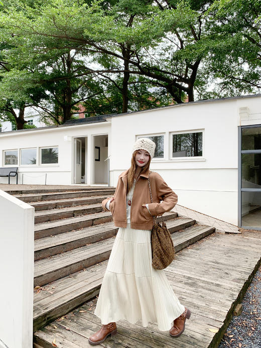 【269元任选2件】现货！成本巨贵，拍下包赚！复古短款麂皮绒外套 商品图8