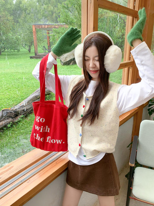 <曾小咸推荐>现货秒杀！微信超特价！多巴胺彩点甜美风针织马甲毛衣 日常179.99 立减110 秒杀69.99！ 商品图7