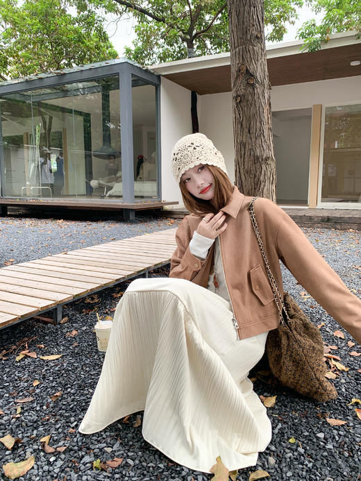 【269元任选2件】现货！成本巨贵，拍下包赚！复古短款麂皮绒外套 商品图11