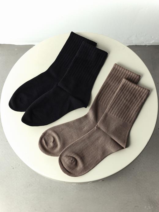 鹿鹿推荐·【玩转堆堆袜】秋冬简约百搭纯色系堆堆袜纯棉防臭吸汗中筒袜【贴身衣物不退换】 商品图1