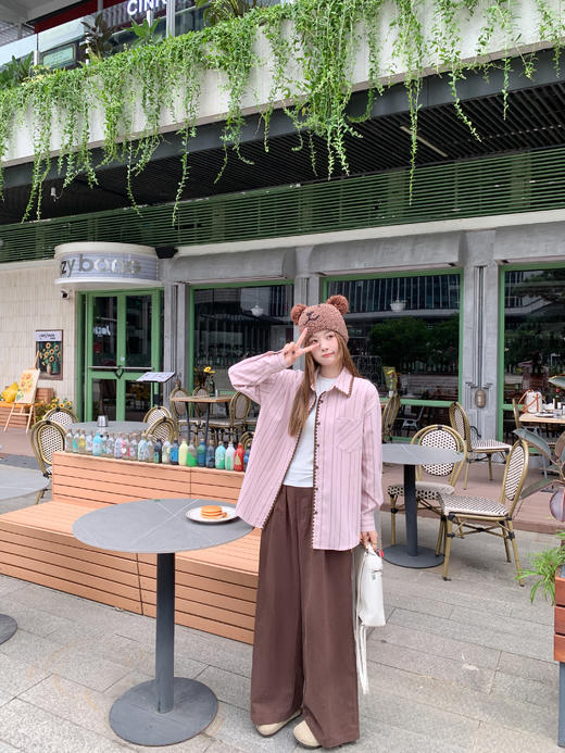 【169元任选2件】现货！粉拼咖设计Polo衬衫 商品图10