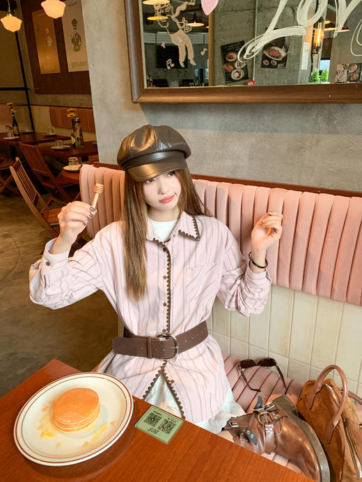 【169元任选2件】现货！粉拼咖设计Polo衬衫 商品图7