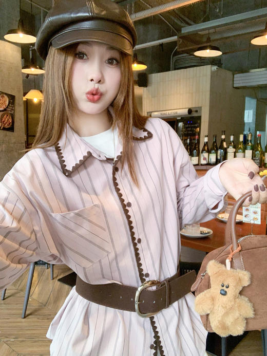 【169元任选2件】现货！粉拼咖设计Polo衬衫 商品图13