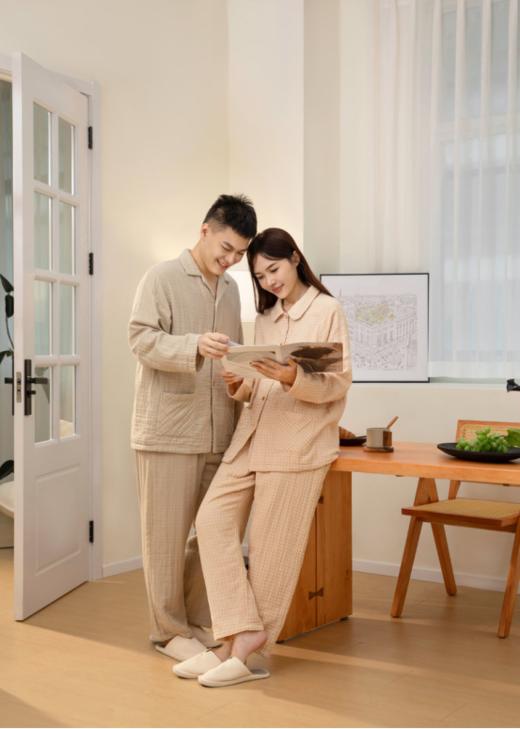 新升级四层纱「小暖流·经典情侣款套装 」干净的素雅女孩，文雅恬淡的女主角 🥳软过羊绒🐑的棉四层纱，全网纱布类鼻祖👴高品质尘埃价❣️ 商品图1