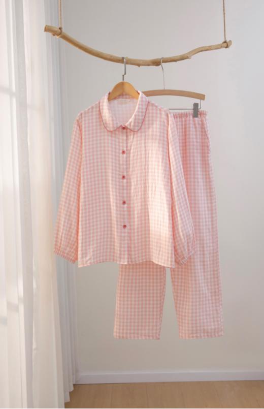 😍居家服里的少女担当 【七分甜·多巴胺镶边家居服】🥳软过羊绒🐑的棉双层纱，全网纱布类鼻祖👴最高品质尘埃价❣️可货比100家亲身感受‼️ 商品图5