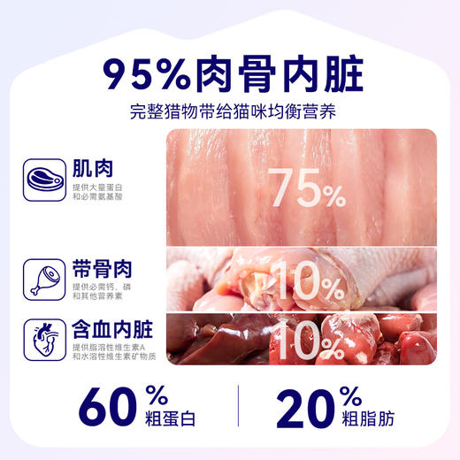 麦富迪主食冻干barf全价生骨肉鸡肉味猫咪增肥零食 商品图1