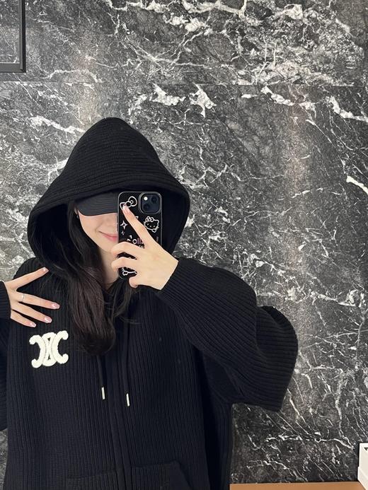 XY07-赛琳连帽外套毛衣（ZM） 商品图0