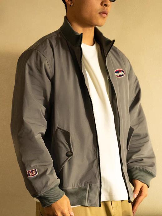 GYOZA PASTA/GP25AW-C060/针织立领空军夹克棉服外套 商品图2