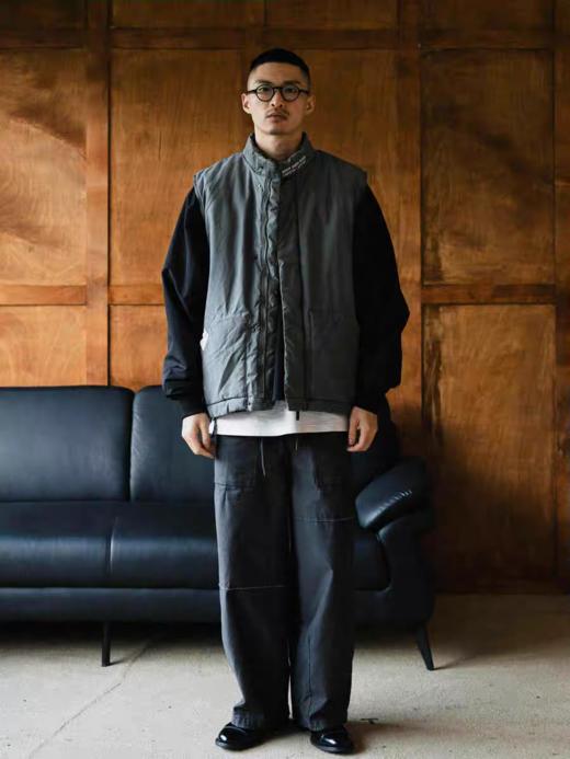 GYOZA PASTA/GP25AW-C062/可拆卸袖马甲背心棉服外套 商品图2