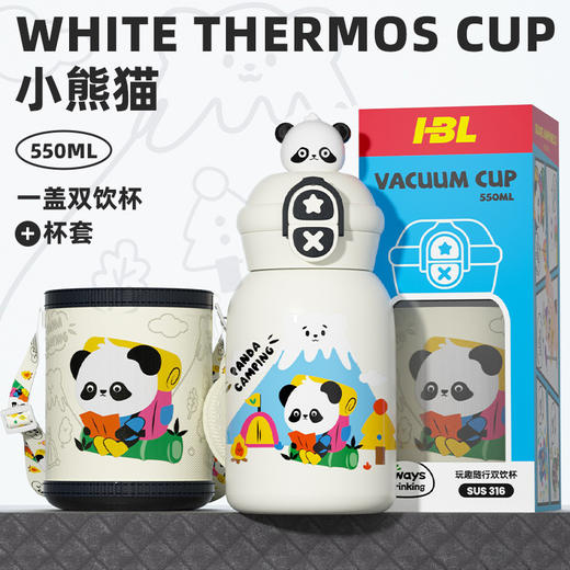 吸管+直饮【密封防漏❗️便携出行】卡通新款公仔儿童保温杯一盖双饮不锈钢男女水杯儿童学生可爱杯子。ja 商品图5