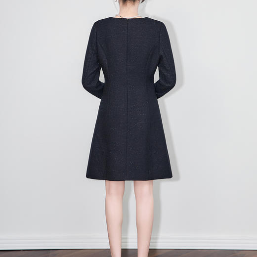 「高货wl」全新升级【铂金会员358/天猫479/差价121】(04215)洛诗琳新款法式小香风连衣裙2025秋冬气质粗花呢A字裙 商品图1