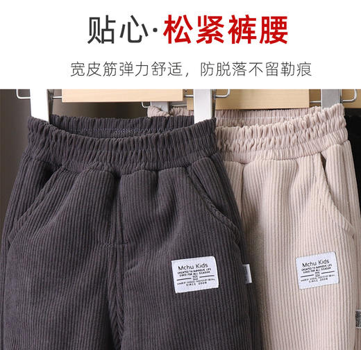 【YW】无忧购69元2件（拍大一码）欧棉绒儿童加绒裤子秋冬宝宝加厚保暖休闲外穿长裤（截单后3-5天发货) 商品图2