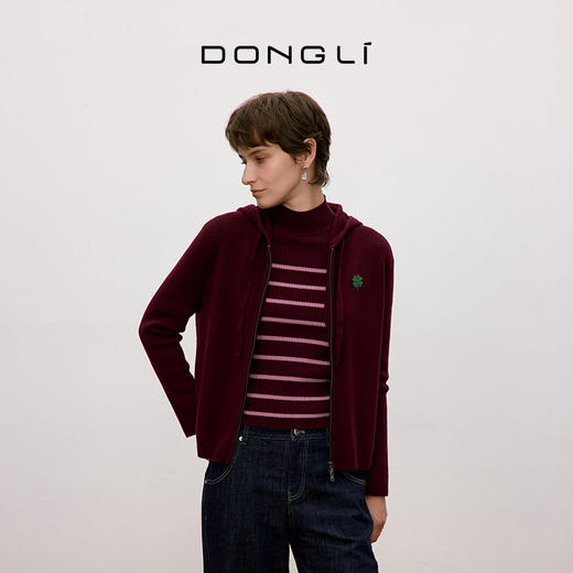 东黎 • 你本珍贵 山羊绒女士秋季拉链开衫 5550 商品图4