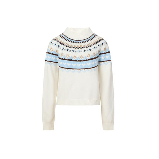 HeyDress费尔岛提花羊毛毛衣 商品图4